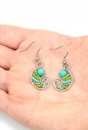 Tiny Paisley Drop Earrings